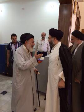 استقبال أعضاء مكتب سماحه آية الله العظمى السيد كاظم الحسيني الحائري ...