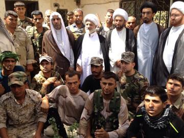 لقاء ممثل سماحة السيد الحائري دام ظله: سماحة السيد الاشكوري(حفظه الله)بتاريخ١٤شوال١٤٣٥هـ بثلة مؤمنة من شباب والبراعم.