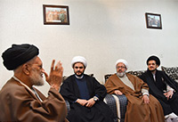 زار فضيلة الشيخ أكرم الكعبي (حفظه الله) والوفد المرافق له من المقاومة الإسلامية (حركة النجباء) سماحة آية الله السيد نور الدين الحسيني الاشكوري (حفظه الله)