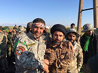 وفد مكتب سماحة آية الله العظمى السيد كاظم الحسيني الحائري دام ظله إلى ساحات الجهاد في سوريا