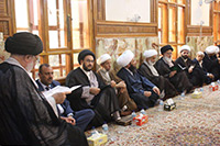 شارك سماحة آية الله السيد نور الدين الاشكوري(حفظه الله) والوفد المرافق له بقراءة الفاتحة في مسجد الشيخ الطوسي بمناسبة الذكرى السنوية لاستشهاد آية الله العظمى السيد محمد محمد صادق الصدر(قدس سره) ونجليه(رحمهما الله).