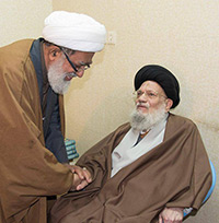 لقاء مجموعة من علماء وفضلاء البحرين مع سماحة آية الله العظمى السيد كاظم الحسيني الحائري(دام ظله)