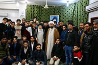 لقاء شباب رابطة أحباب الحسين (عليه السلام) من محافظة ميسان بممثّل سماحة السيد الحائري (دام ظله) سماحة السيد الأشكوري (حفظه الله)