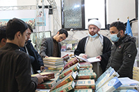 زيارة ممثّل سماحة السيد المرجع الديني آية الله العظمى السيّد كاظم الحسينيّ الحائريّ دام ظلّه في العراق  إلى معرض عشرة الفجر المبارك للكتاب الذي يقيمه مكتب ممثل الإمام الخامنئي (دام ظله) في العراق.